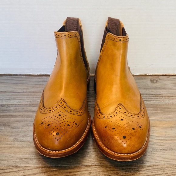 Grenson Jacob, Chelsea England, Mens Leather Brogue Wingtip Boots, US 7 / UK 6. main image 4